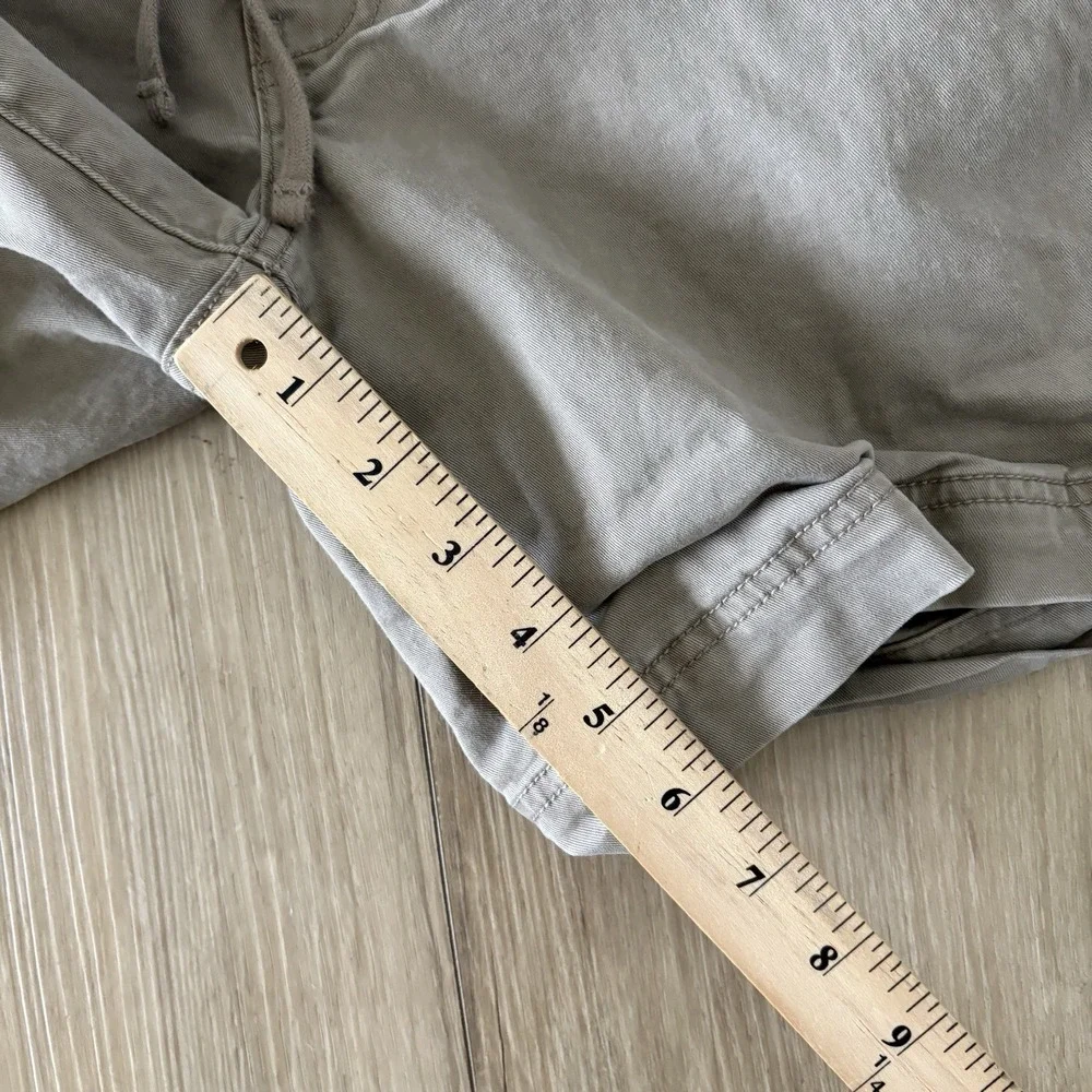 Flint & Tinder Men Drawstring Chino Shorts Size Medium Beige Pull On